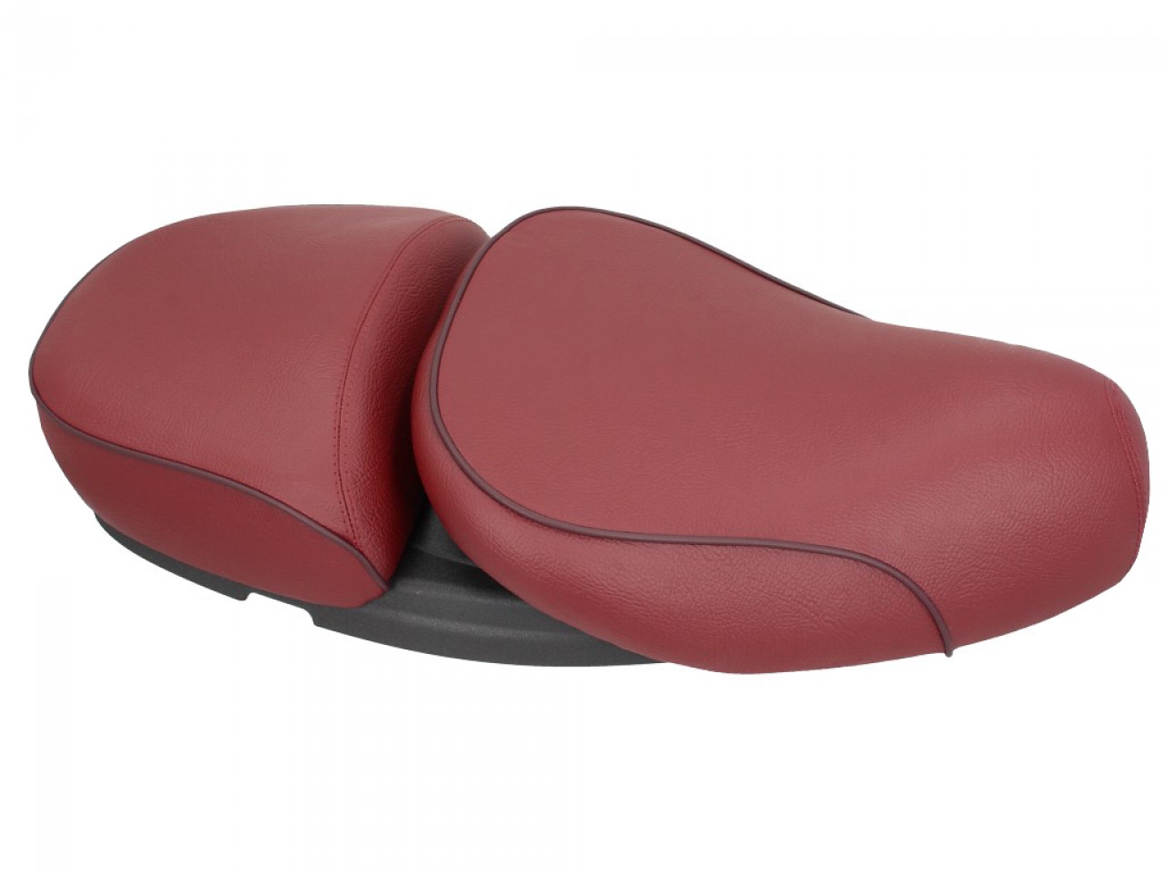 Vespa 2-seater real leather bench red for LX 50-150cc Touring, ET2/ET4 /LX/LXV/S 50-150ccm-