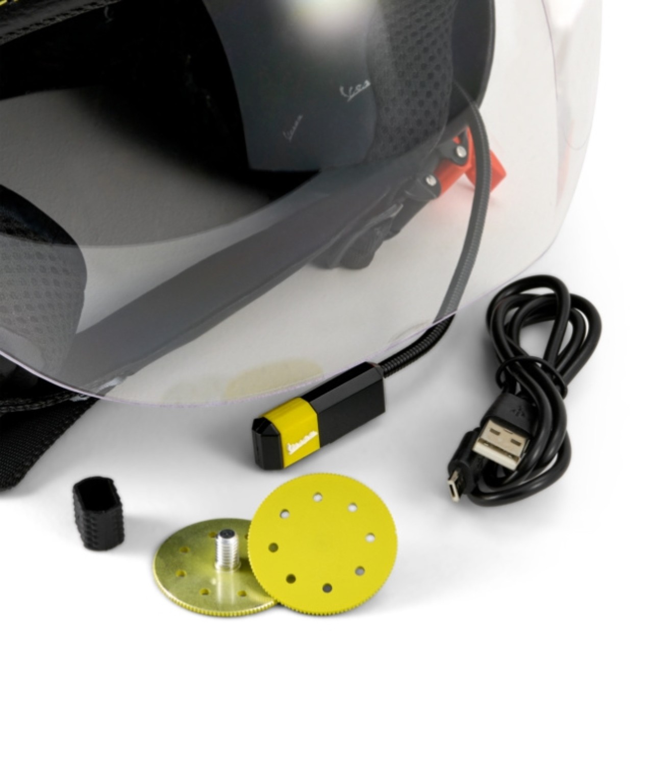 Vespa Jet Helmet Visor 4.0 Grigio Ottimista Matt – Bluetooth – L1