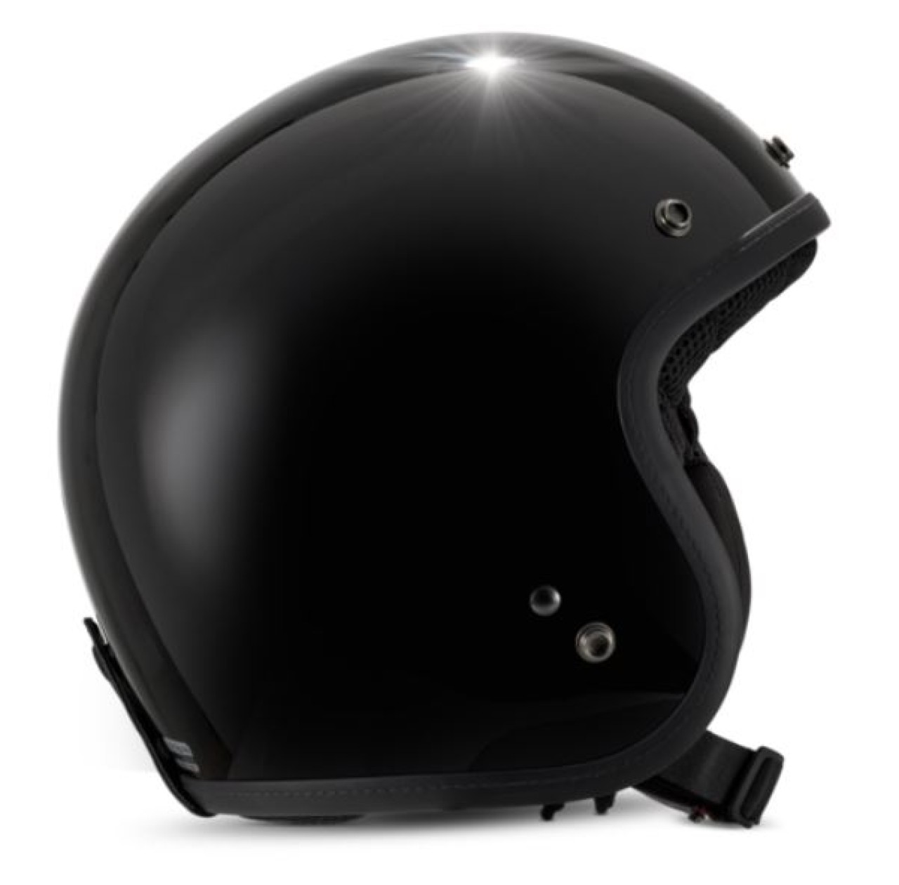 Vespa Versilia Jet Helmet, Black - XS