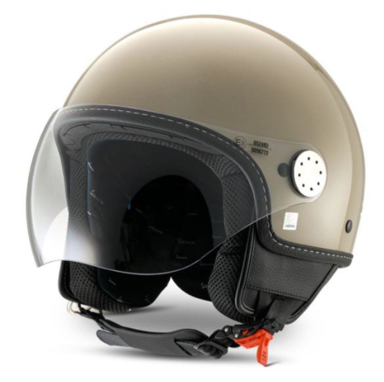 Vespa open-face helmet, Vespa LongHe visor, beige (Q01) - L1