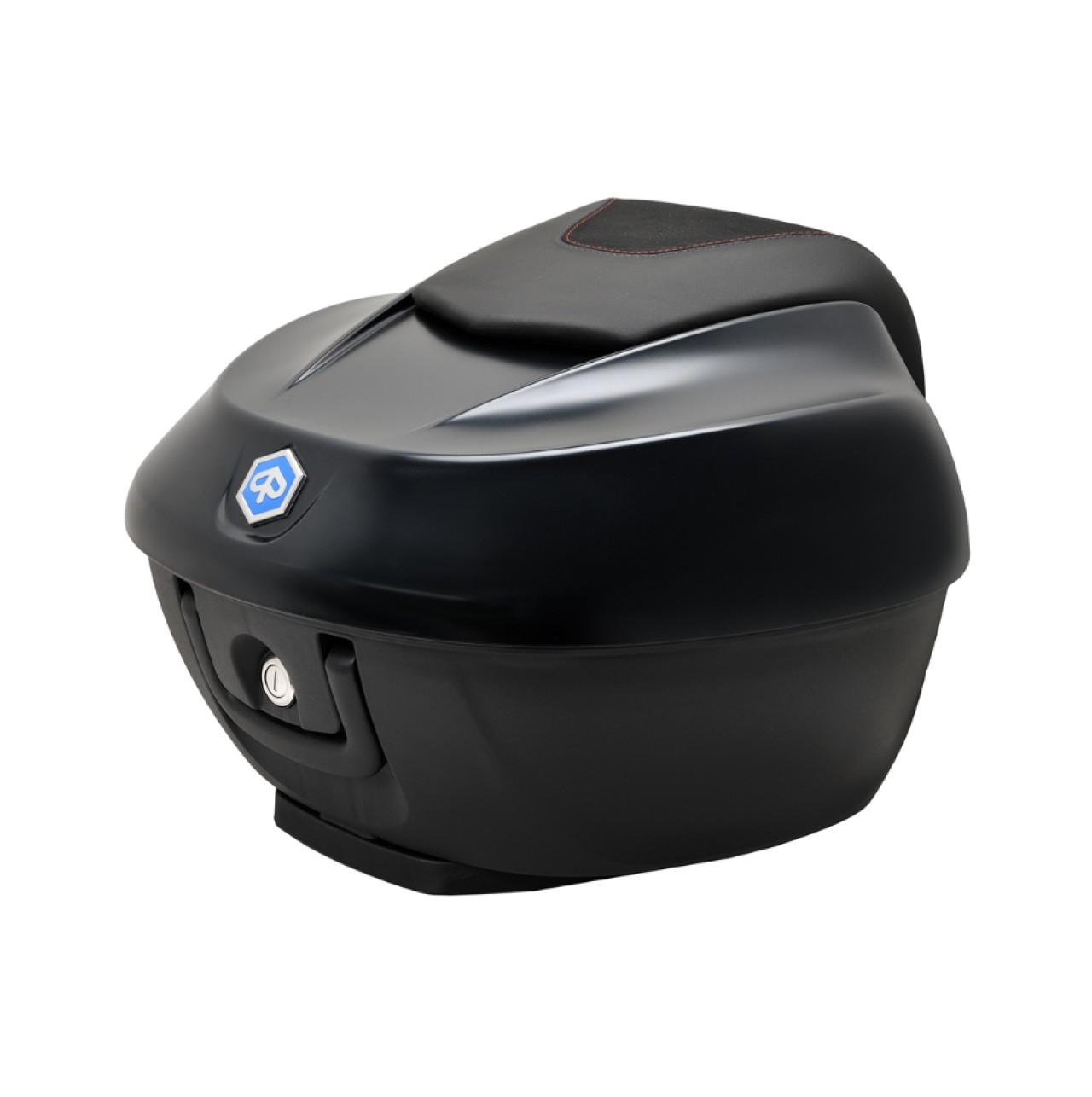 Top case kit 36L. black matt metallic N12 Original Piaggio for Beverly HPE (incl. mounting plate)