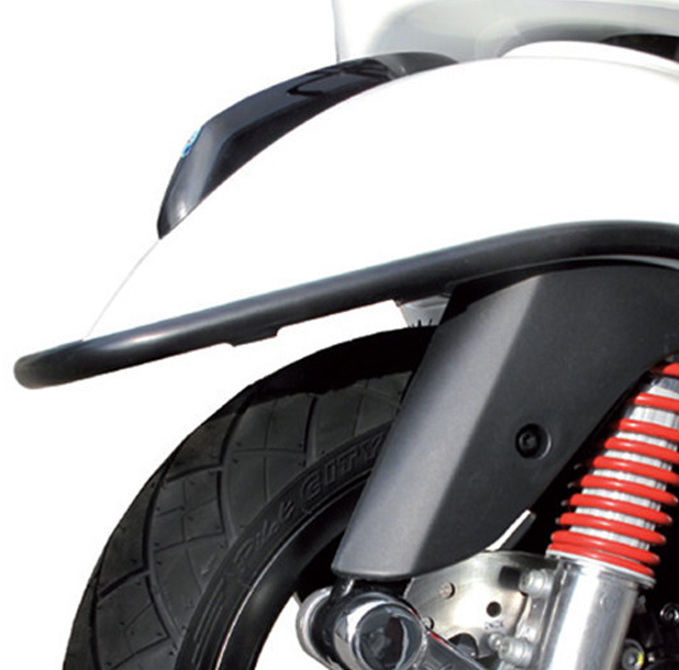 Shock protection mudguard black matte Vespa S