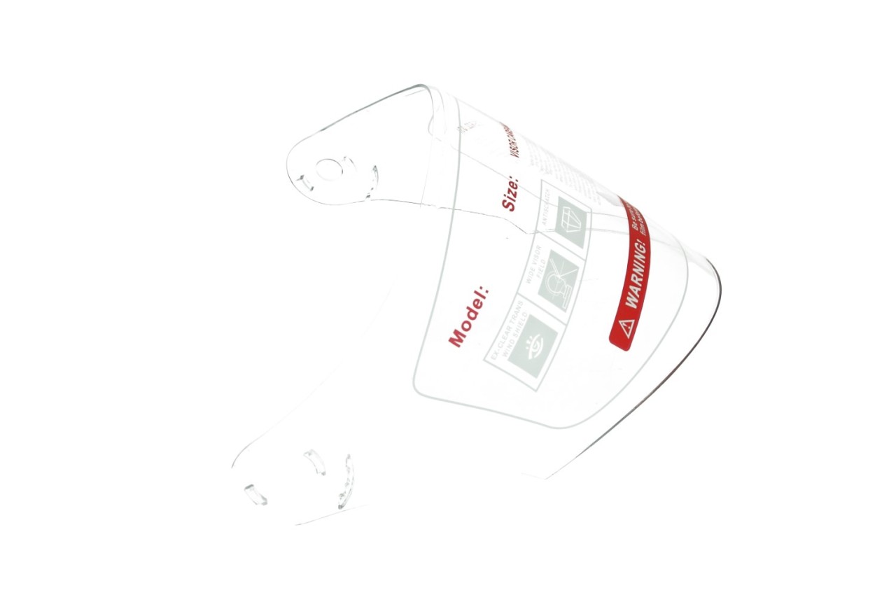 Visor for Piaggio PFJ jet helmet, clear