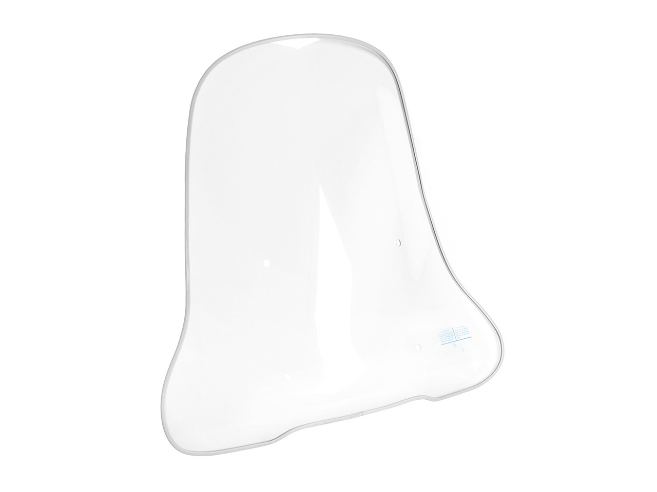 Windshield large with bracket, clear, top for Beverly HPE Original Piaggio