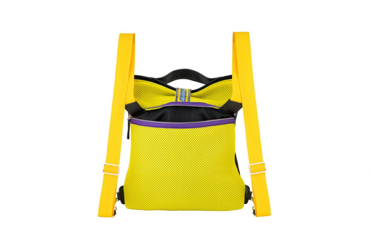 Vespa bag with backpack function “V-Stripes” - black