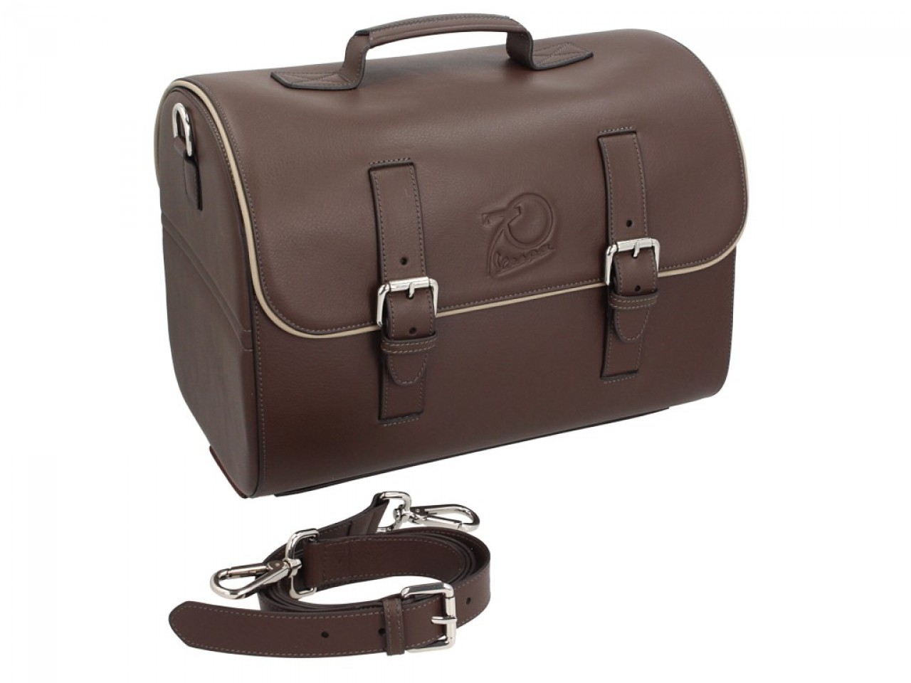 Original Vespa leather bag 70 years version - brown