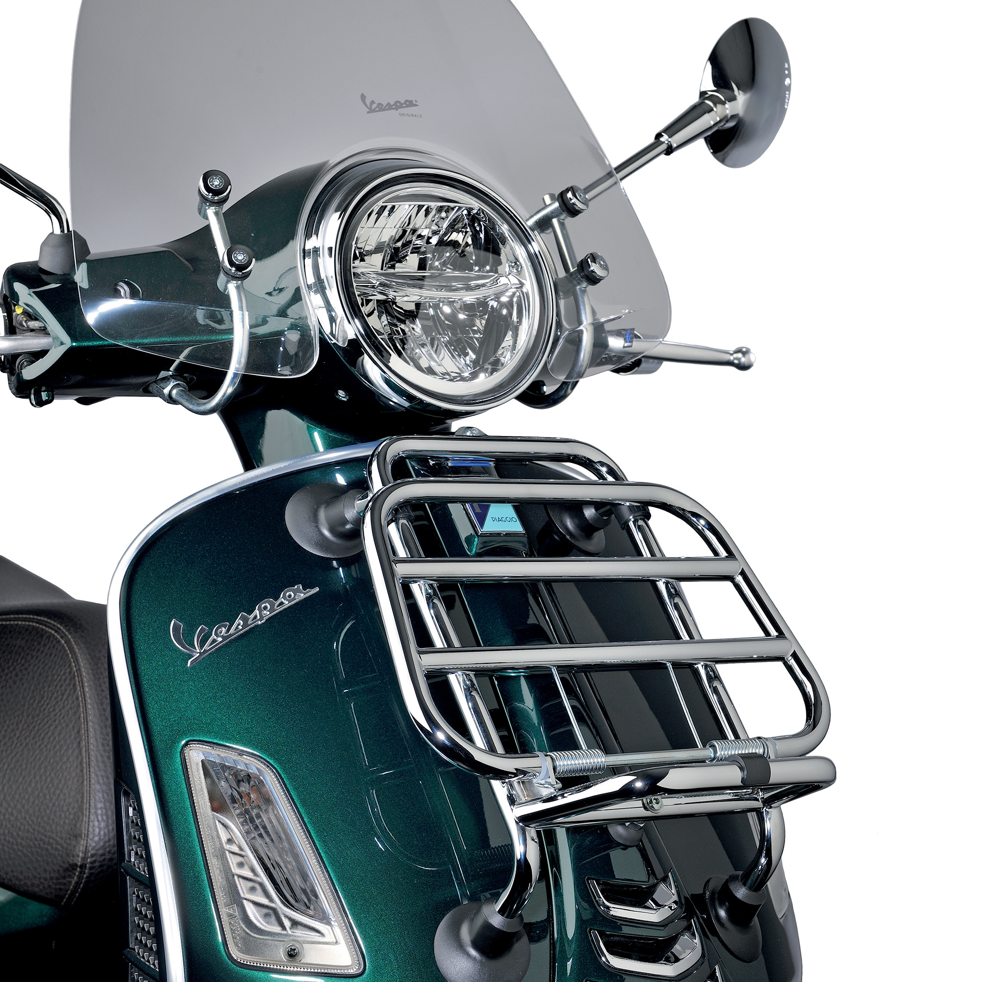 Front folding luggage rack chrome for Vespa GTS original Vespa