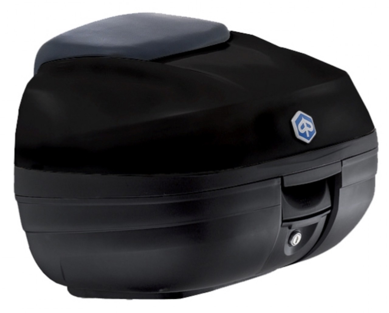Top Case Kit (incl. retaining plate), 37 l, black for Piaggio MP3 125 / 300 / Sport HPE