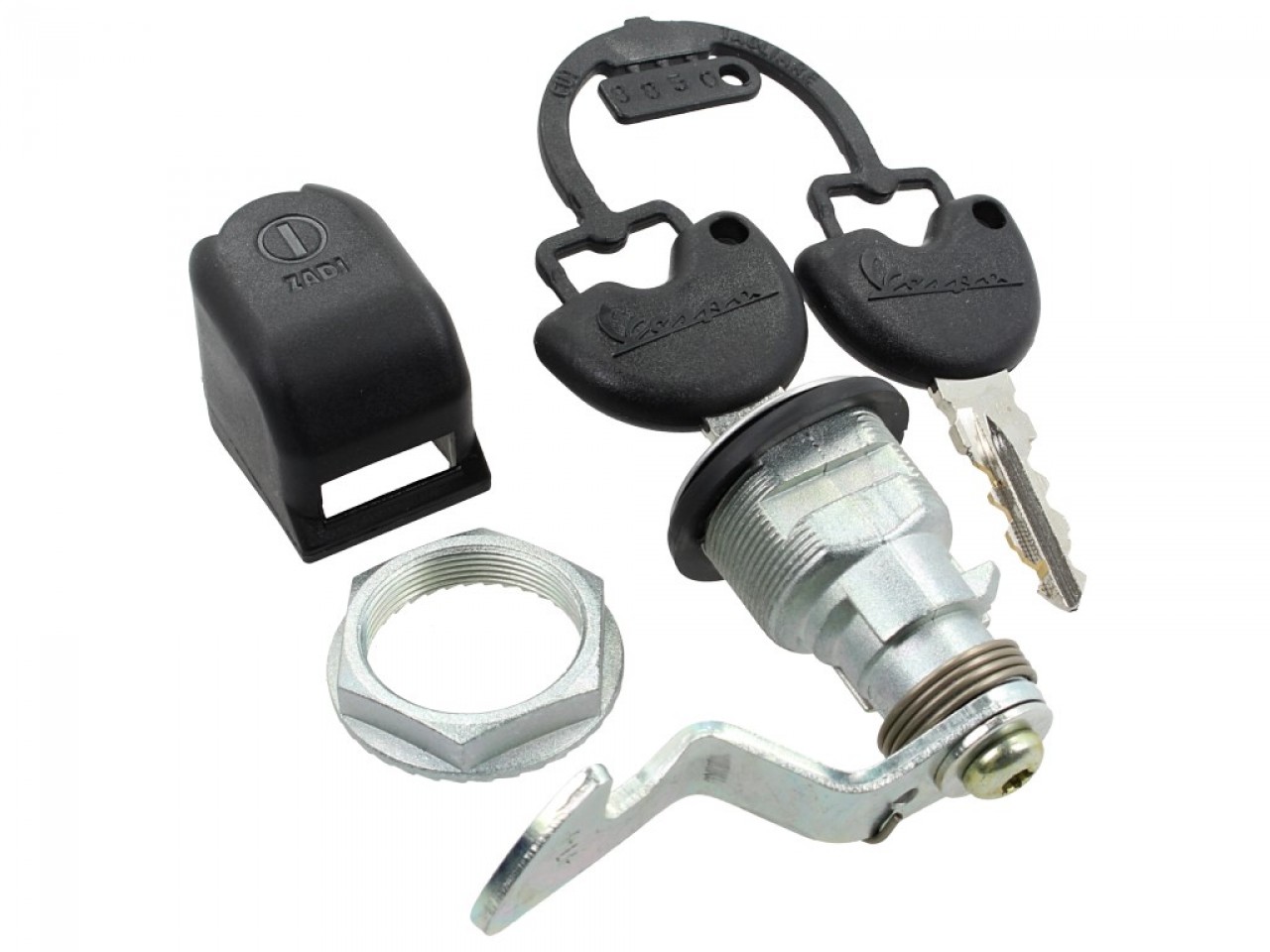 Replacement lock for original Piaggio and Vespa top cases