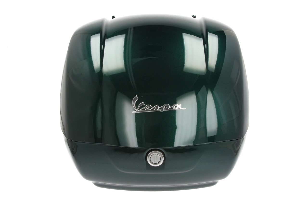Top case for Vespa GTS Racing Sixties - green, metallized green 349/A, 37 l