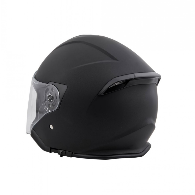 Piaggio PFJ jet helmet black, matt
