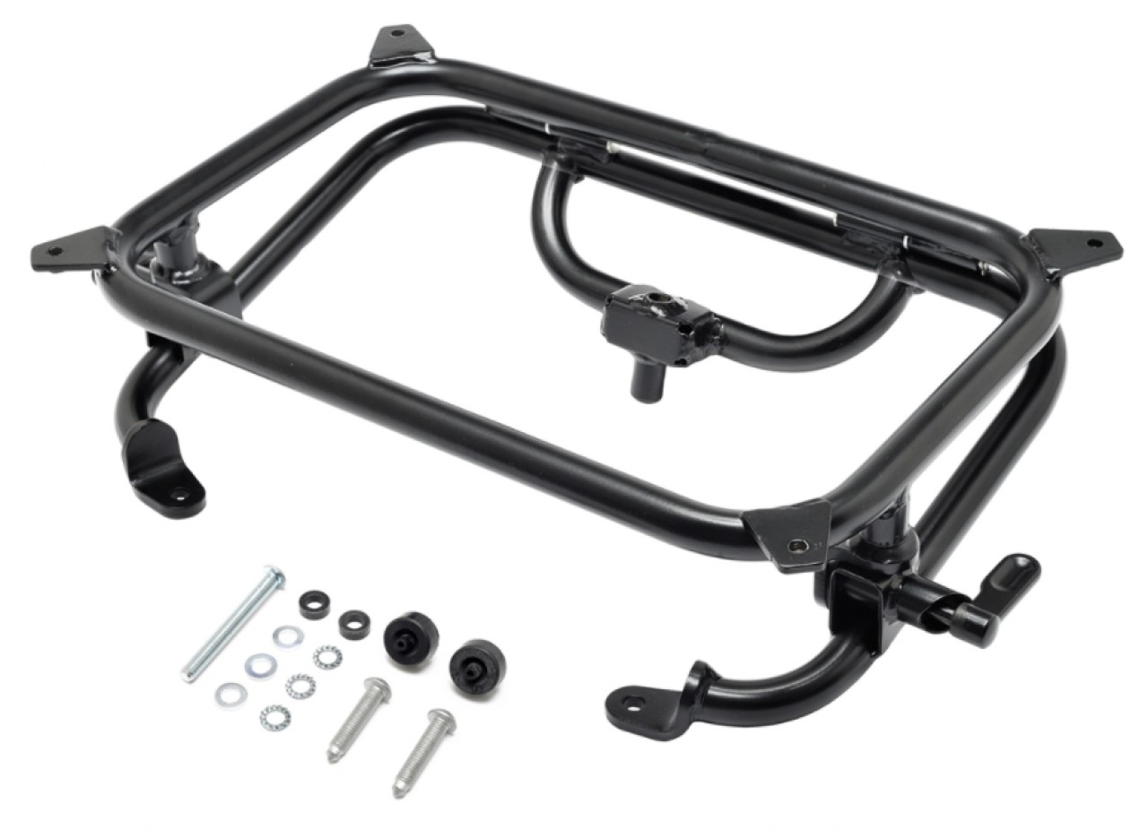 Luggage rack, rear, black, foldable, 420x280 mm