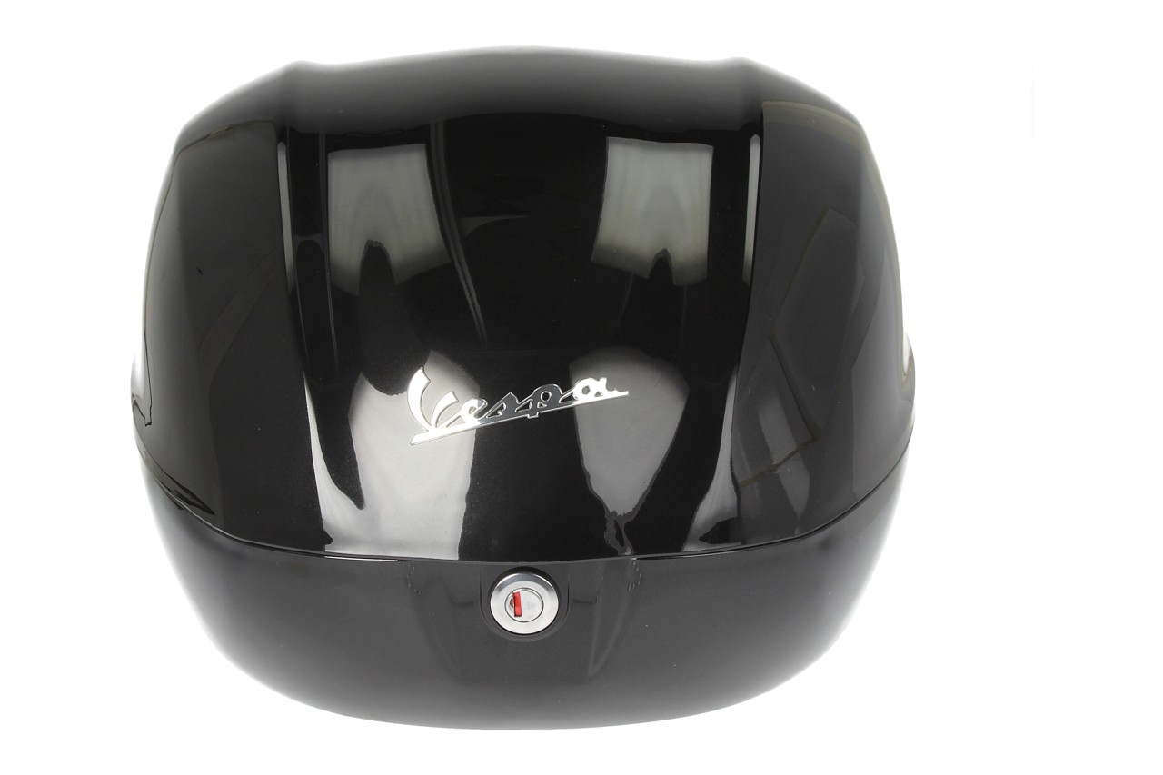 Vespa Top Case 32L, Glossy Black (Nero Cosmo) (98/A), without back pad