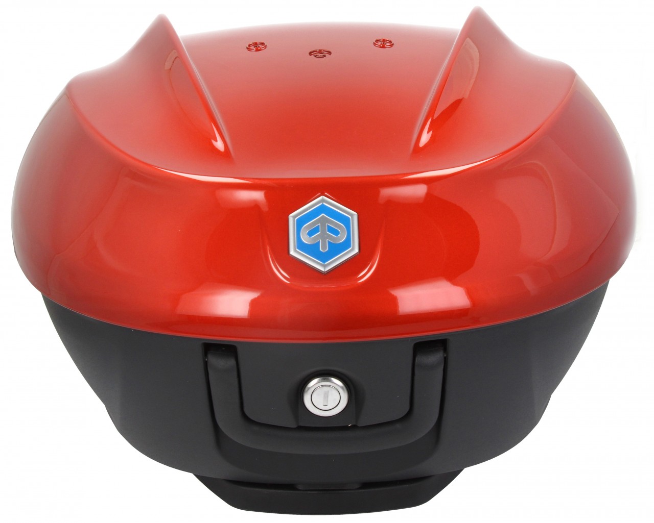 Top case kit 36L. orange metallic A12 Original Piaggio for Beverly HPE (incl. mounting plate)