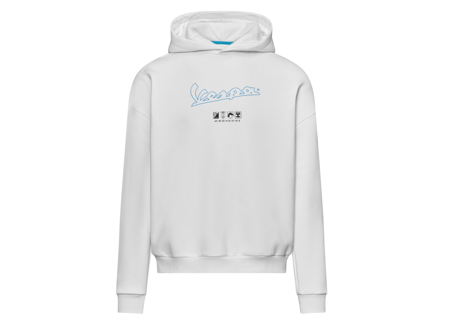 Vespa Hoodie, White, DEC Collection