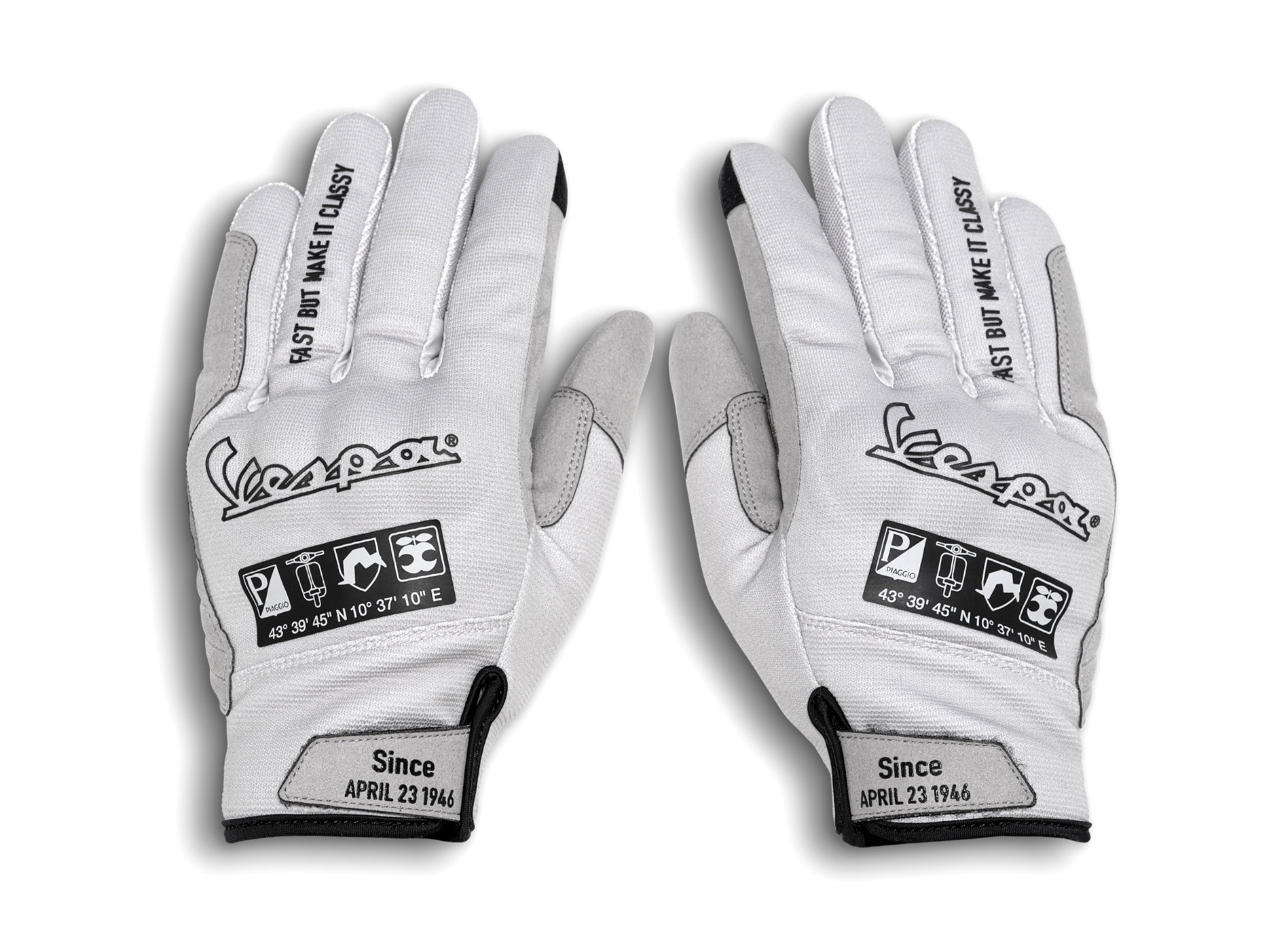 Vespa gloves gray DEC