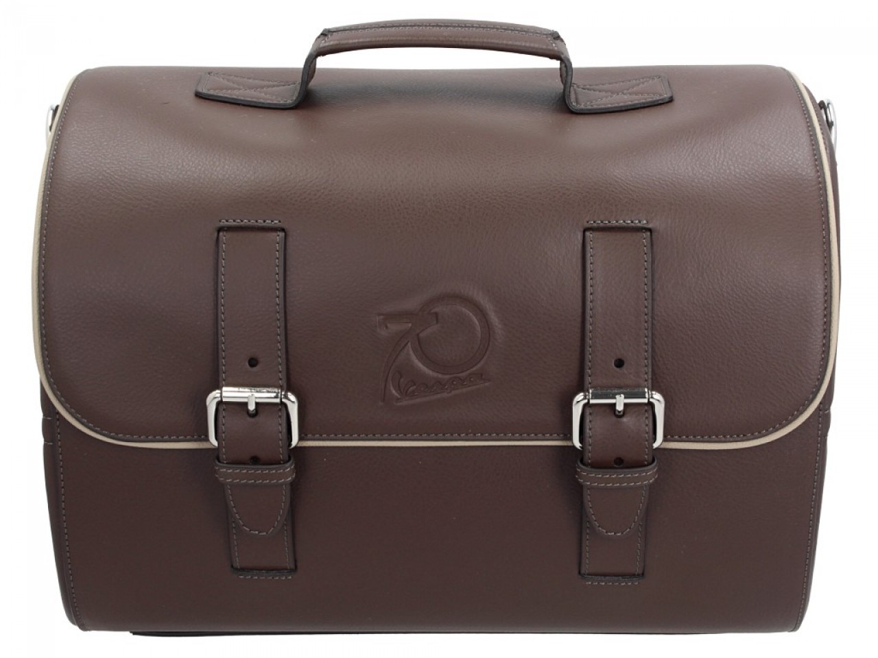 Original Vespa leather bag 70 years version - brown