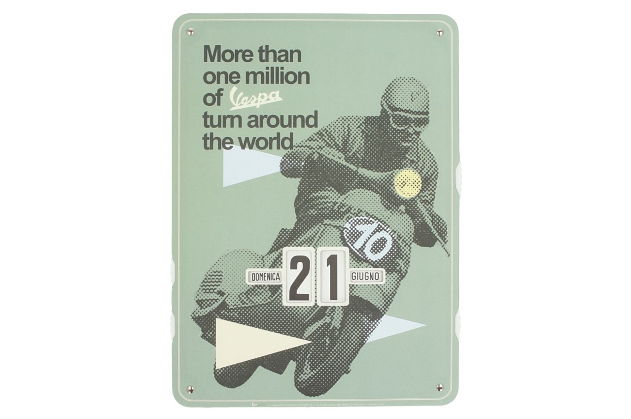 Vespa endless calendar