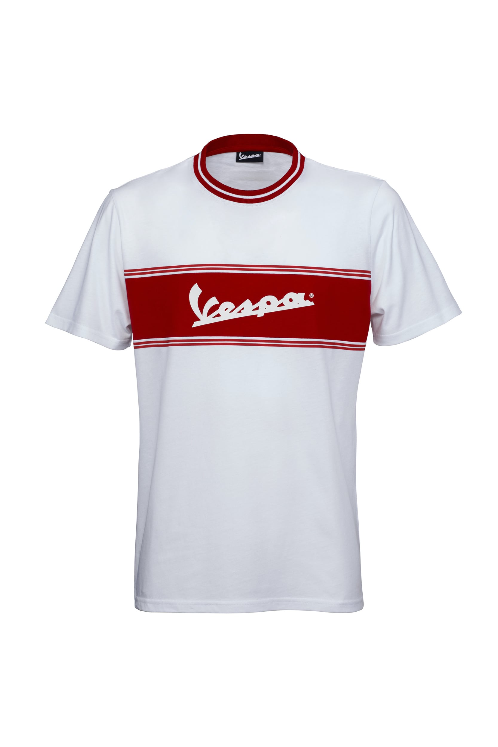 Vespa T-shirt Racing Sixties 60s white / red