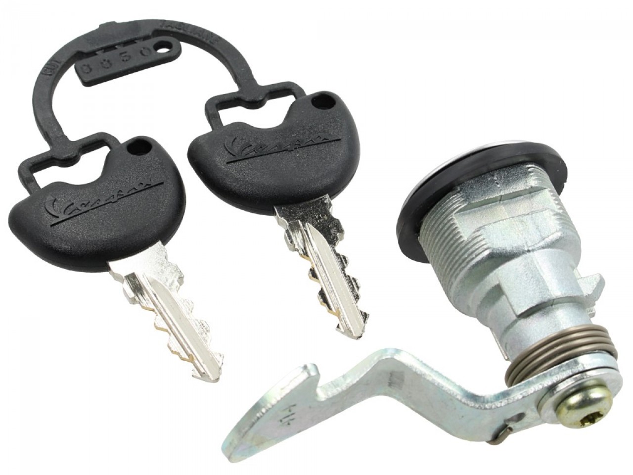 Replacement lock for original Piaggio and Vespa top cases