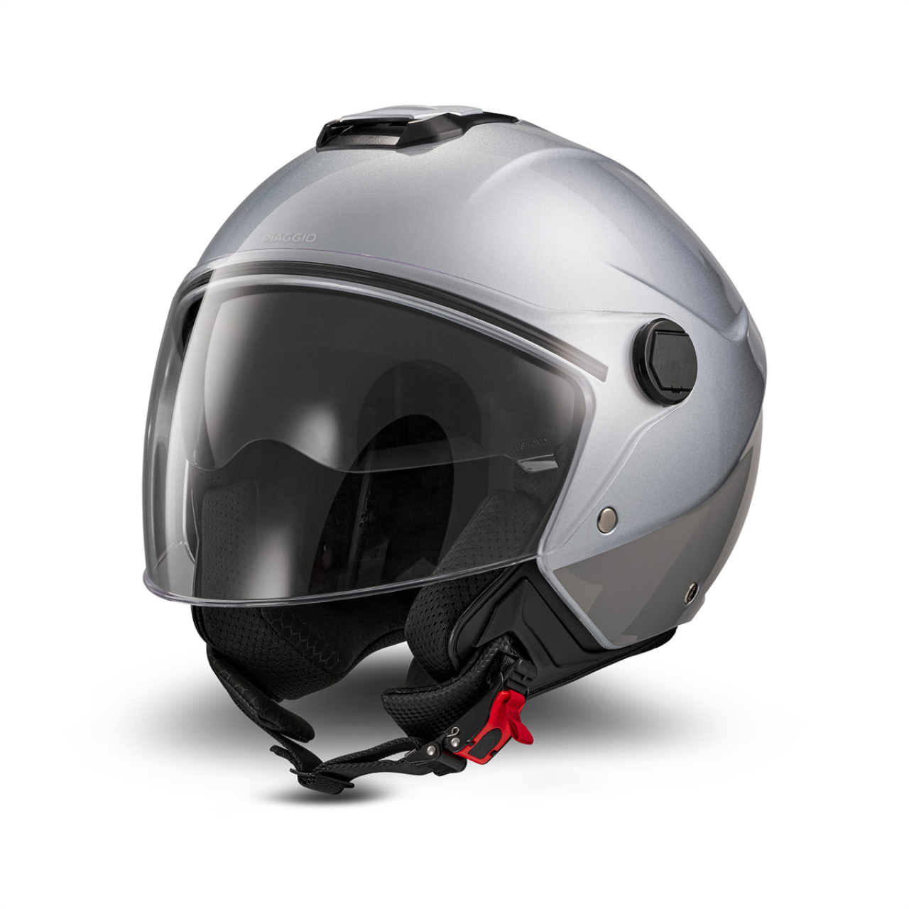 Piaggio Demi Jet UL01 Open-Face Helmet, Glossy Gray