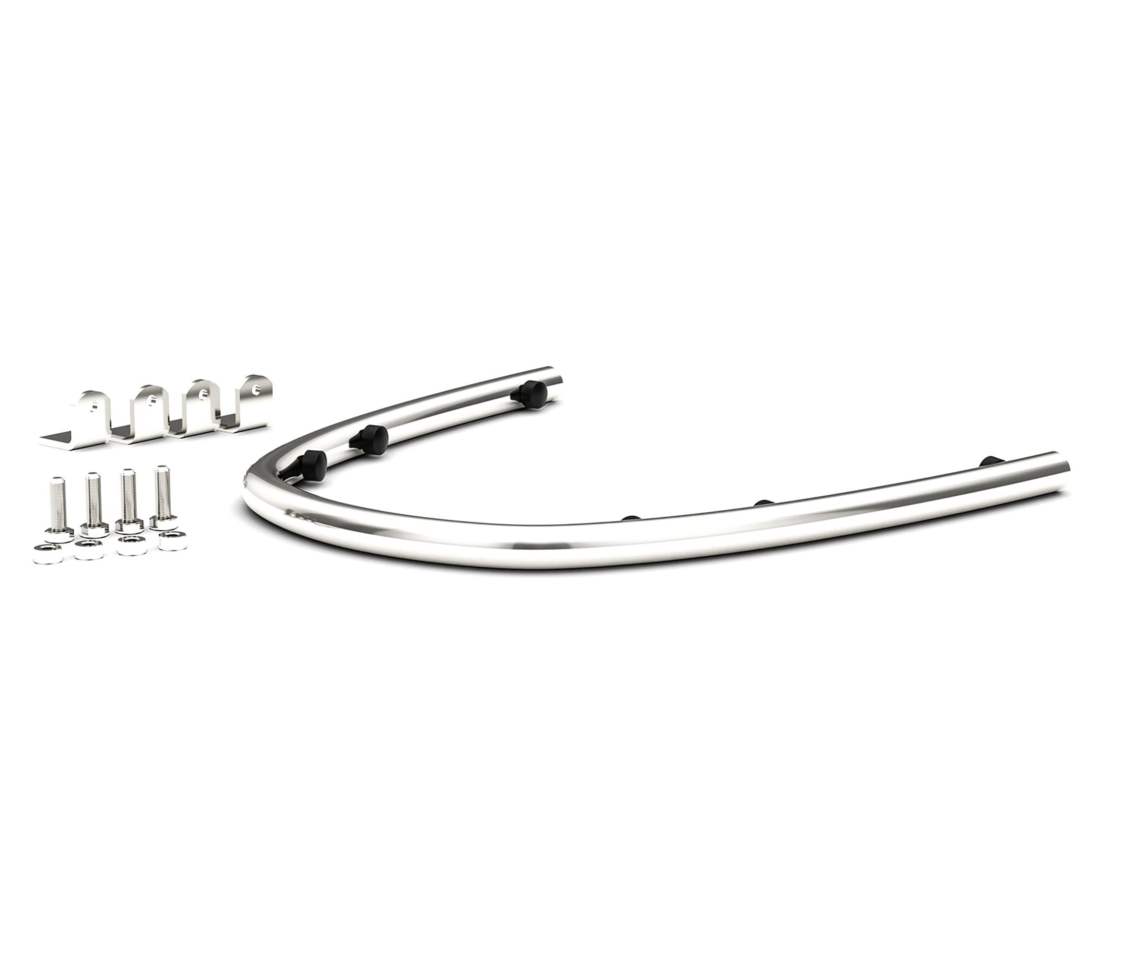 Crash bar rear, chrome for Vespa GTS, GTV, GTS Super