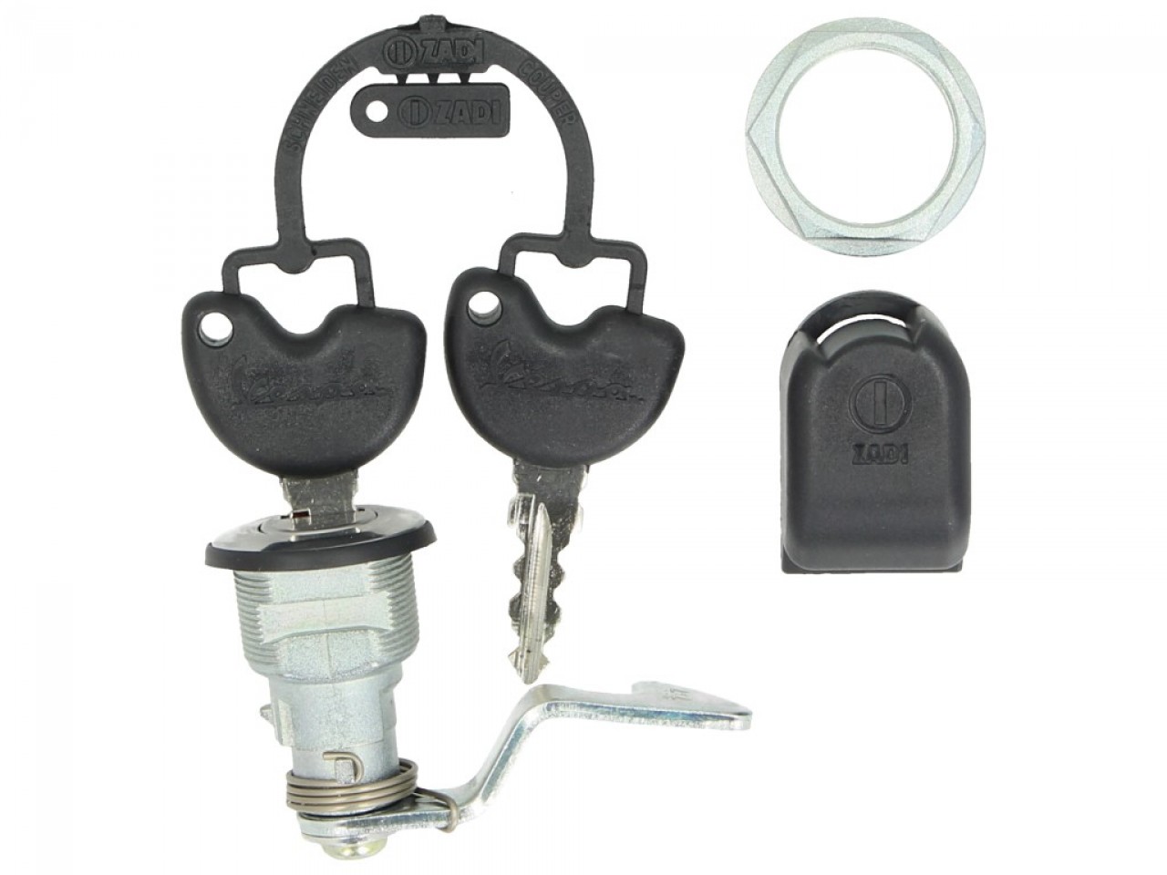 Replacement lock for original Piaggio and Vespa top cases