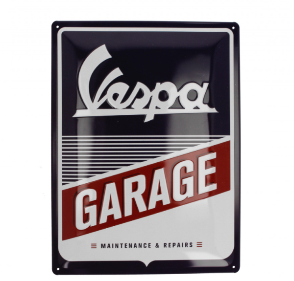 Vespa metal sign Vespa garage